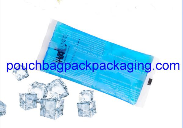 Plastic ice pack bag, poly ice pack bag, matte printing, food grade