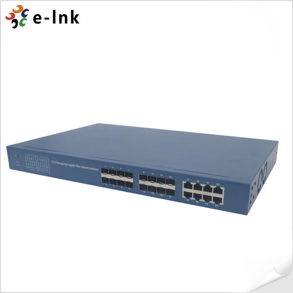 Commutateur fibre Gigabit de gestion 8G + 16SFP