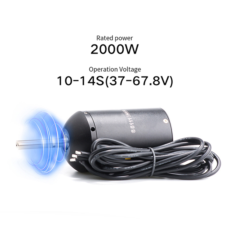 Factory & Customizable & Balanced 48V 3kw IP68 Waterproof BLDC Drive Motor 62111 for Underwater Thruster Robot RC Robot Boat