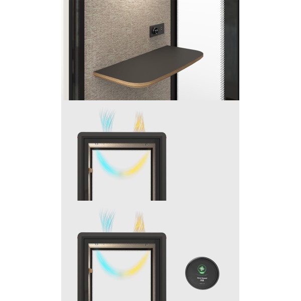 Silence Soundproof Isolation Booth Private Office Pods Acoustic Insulation