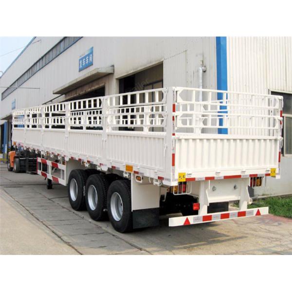 Flatbed type side wall semi trailer and Container truck trailer for sale