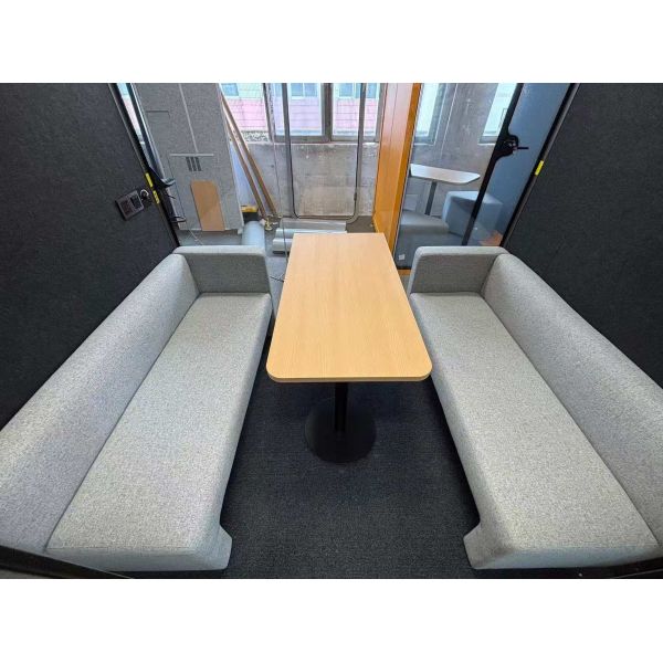Multi-Purpose 4-Person Soundproof Booth With Customizable Color Options
