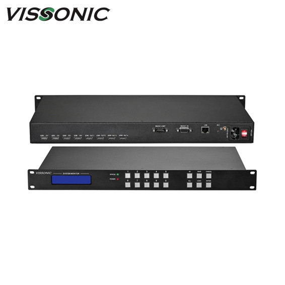 Black Seamless Hdmi Switcher / UHD4Kx2K HDMI 4x4 Seamless Video Switcher