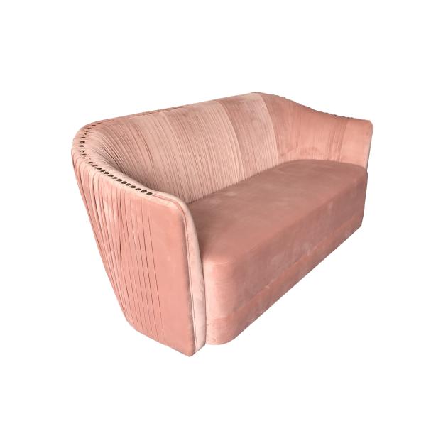 Hot 2018 New design red velvet tufted living room furniture sofa,velvet fabric lining room sofa