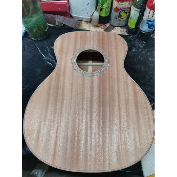 Custom Solid KOA Wood Top OM Body Shape Life Tree Inlay Acoustic Guitar Wood Pickguard
