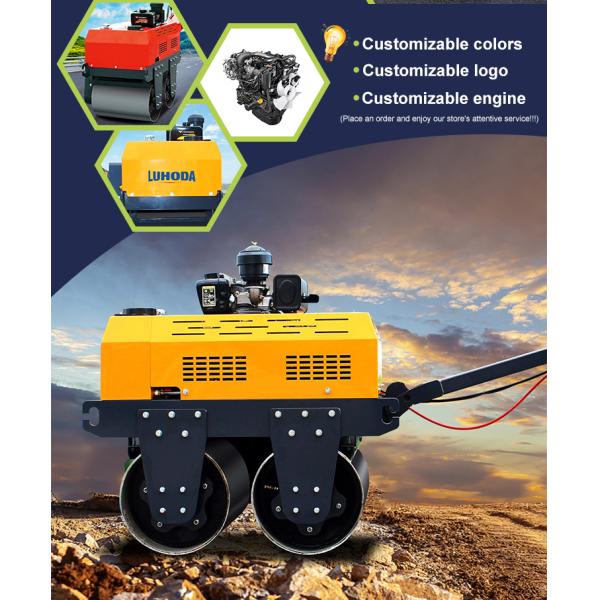New Small Hand Roller Compactor Vibratory Road Roller Walk Behind Road Roller