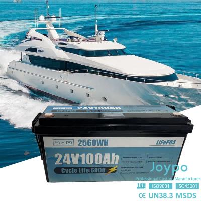 12V 24V Marine Lithium Battery 100Ah 200Ah Anti Vibration Fishing Boat Batteries