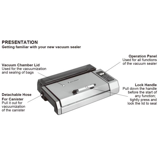 Система запечатывания воздуха машины уплотнителя вакуума еды консервации автоматическая