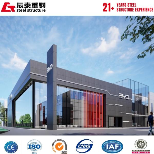 Hot-Dip Galvanized Steel Structure Car Showroom Q235 Q345