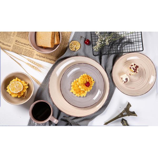 Restaurants Pink Modern Colored Porcelain Dinnerware Fadeless PB Free