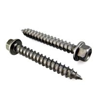 Métrique GB Standard en acier inoxydable Hex Flange tête de laveuse vis de béton pour le bâtiment