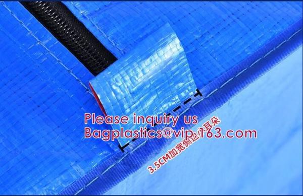 Heavy Duty Oversized Storage Bag Organizer With Strong Handles, Moving, Traveling, College Dorm, Camping