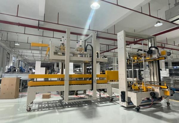 Máquina de embalagem de vedação lateral automática 1KW Alta precisão 30-50 caixas/min