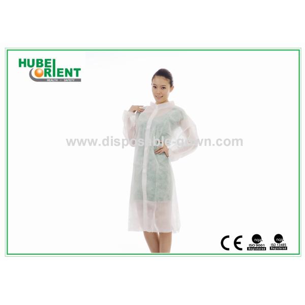 Антистатическое одноразовое нетканое лабораторное пальто/ одноразовые лабораторные халаты с закрытием с помощью велькроса