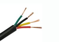 Flexible Conductor 4 Core Electrical Wire , Copper Electrical Cable 300/500 V
