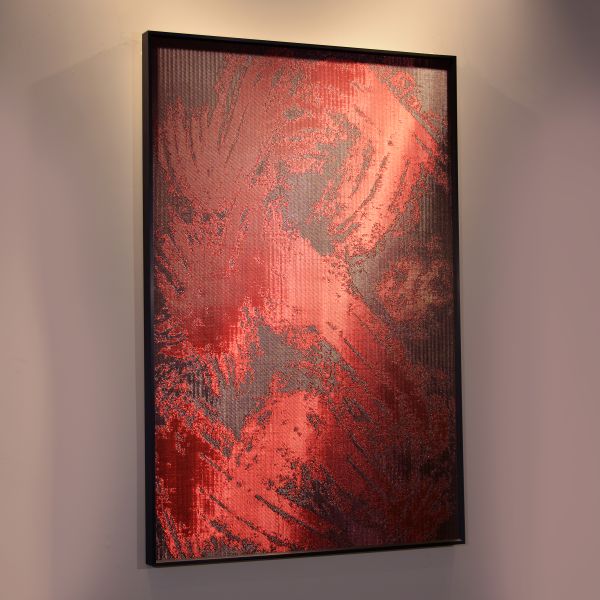 Architectural Decorative Metal Artwork Modern Ember Inspired Mesh Design