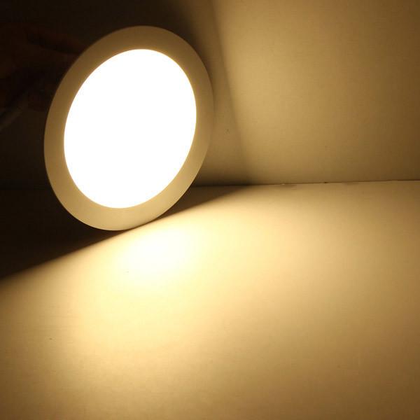 6W 12W 18W LED フラットライト 円形 LED スリムパネルライト 収納式 LED 天井ライト 100lm/w