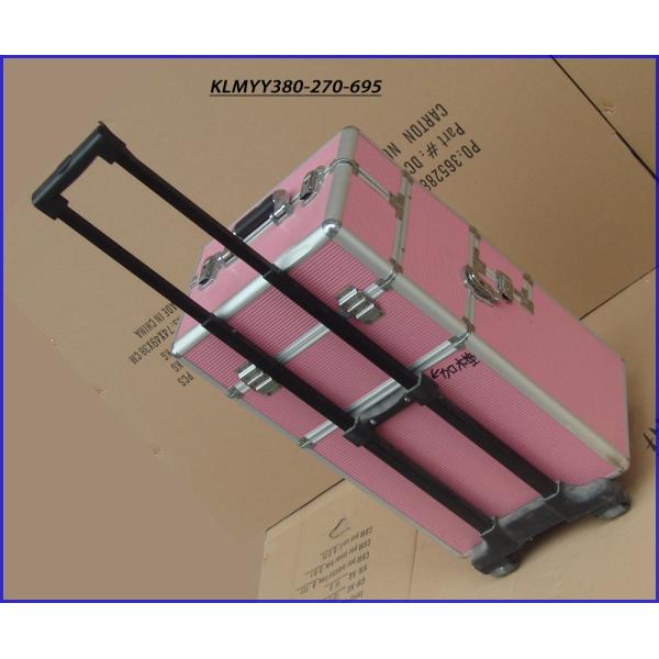 Rolling aluminum barber tool case with drawers/barber tool case KLMYY380-270-695