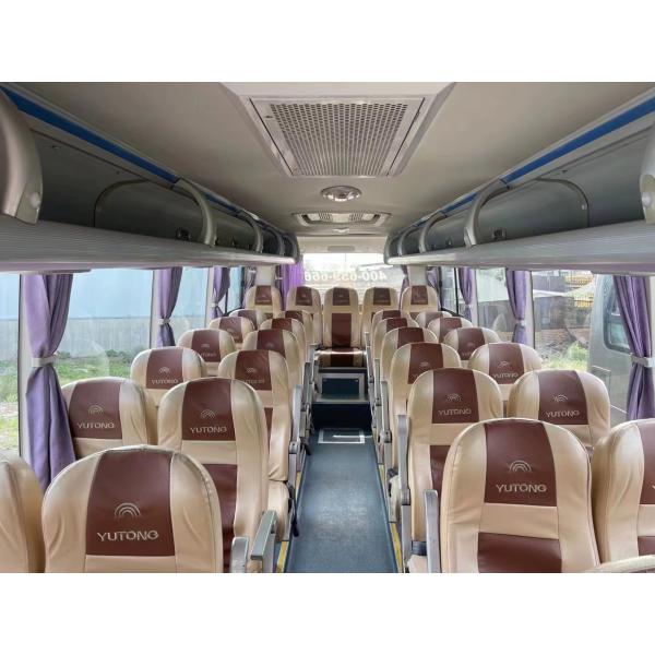 Autobús viejo 35 asientos Yutong ZK6808 portaequipaje Transmisión manual con aire acondicionado