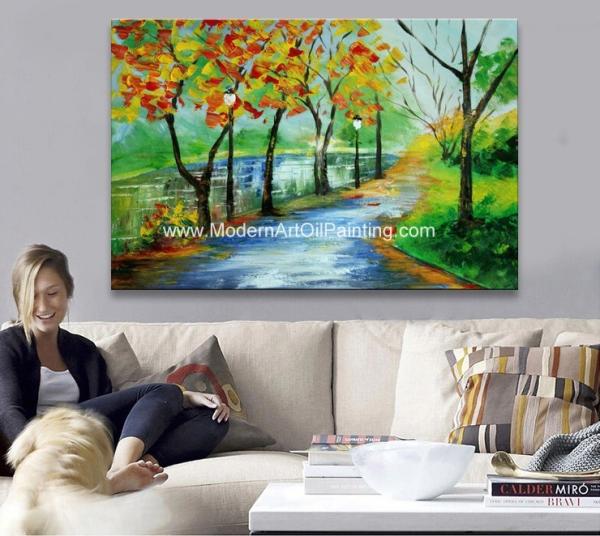 Sumário brilhante Art Oil Painting For Neo moderno da paisagem - espaços clássicos do estilo