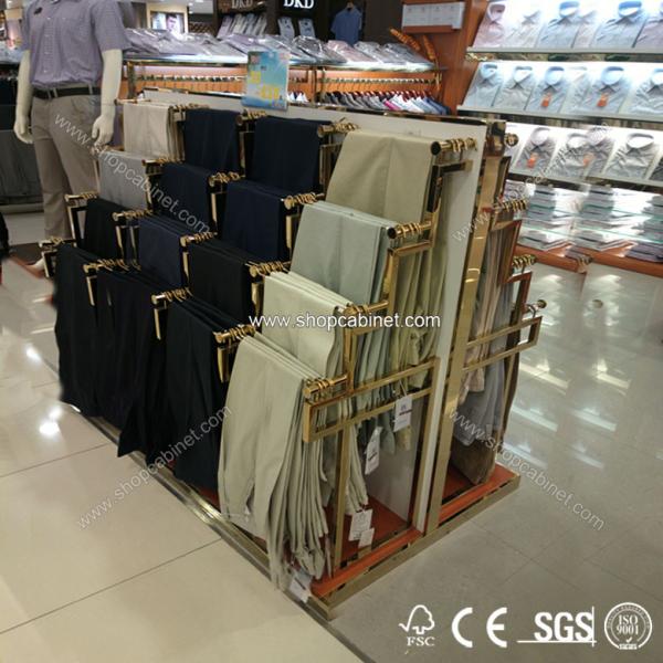 China fashion shop fitting rack clothes metal shelf