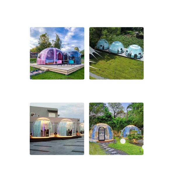 Round camping tent scenic park View Homestay bubble room