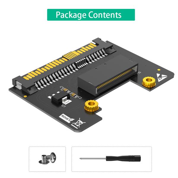 U.2 to EDSFF E1.S Adapter 13x7x1cm for NVMe SSD Data Center