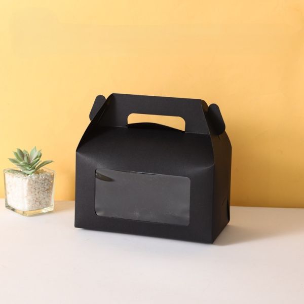 Premium Windowed Gift Box Set Luxury Packaging Transparent Display Carry Handle Design Presentation Box