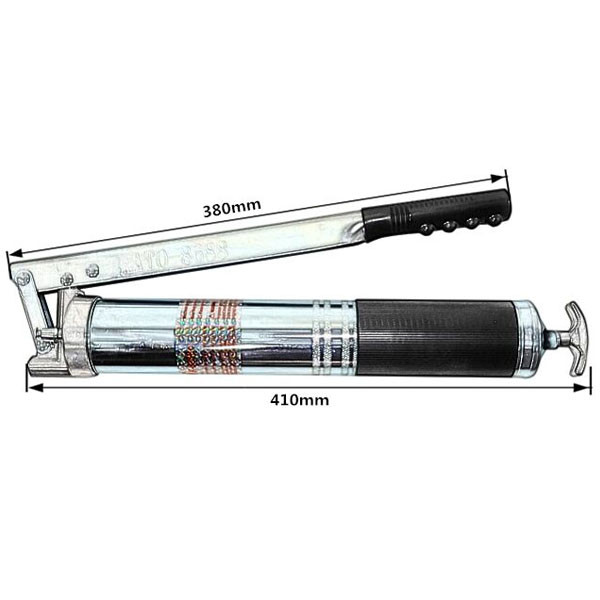 600cc Heavy Duty Pistol Grip Aluminum Grease Gun 3000-10000psi Two Handed
