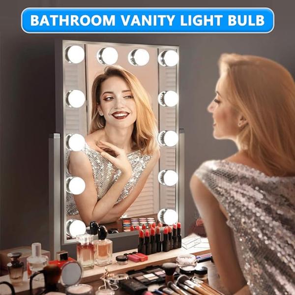 LED Bathroom Vanity Light Bulb Globe 15W Equivalent E26 Medium Screw Base Cool White