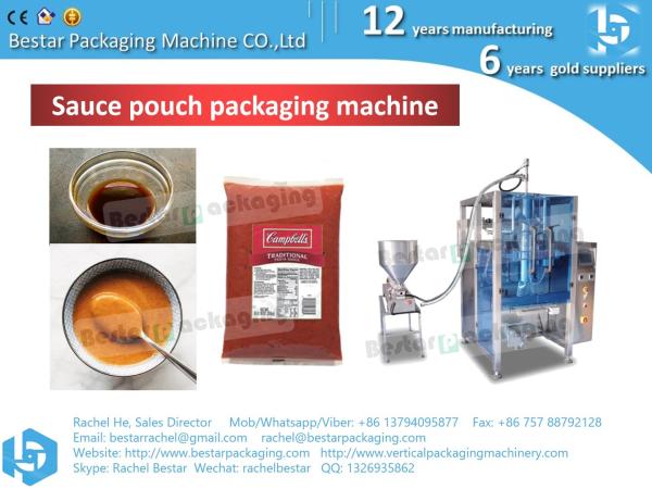 liquid packing machine with two cans mixing liquid packaging BSTV-650P