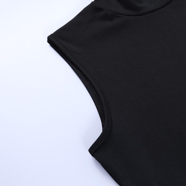 Stretch Sleeveless Womens Party Maxi Dresses , Hollow Slit Cross Strap Maxi Dress