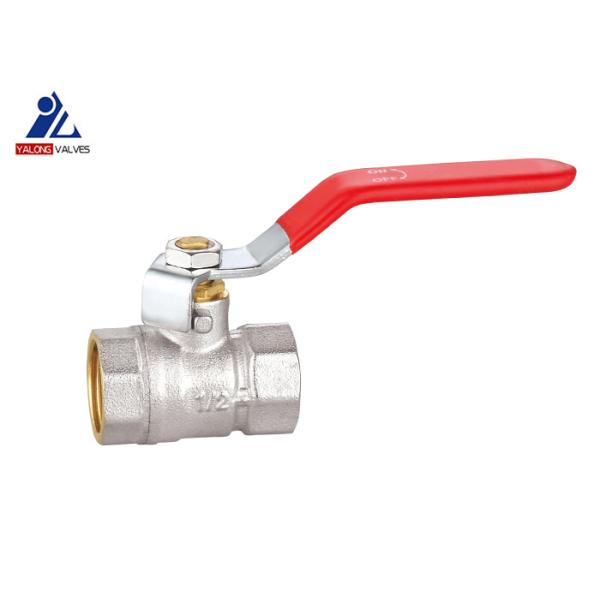 1/2 '' To 2 '' Threaded Ball Valve Steel Handle Body Nickel Plating Brass Ball Valves