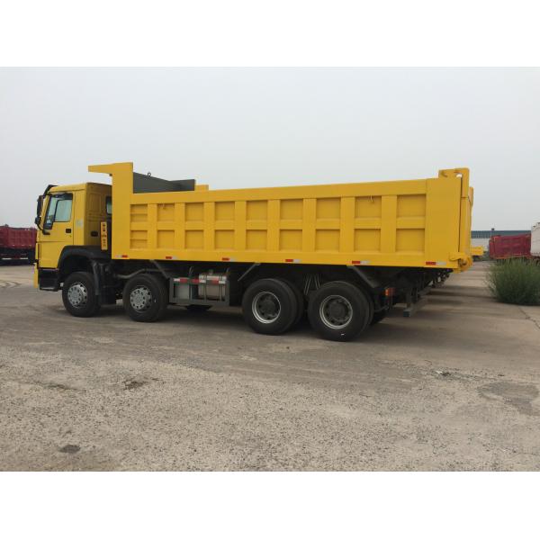 12 Wheels Howo 8x4 Dump Truck , Construction Dump Truck Euro 2 Emission Standard