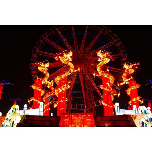 Outdoor Fabric Chinese Lanterns Waterproof For New Year Decoration