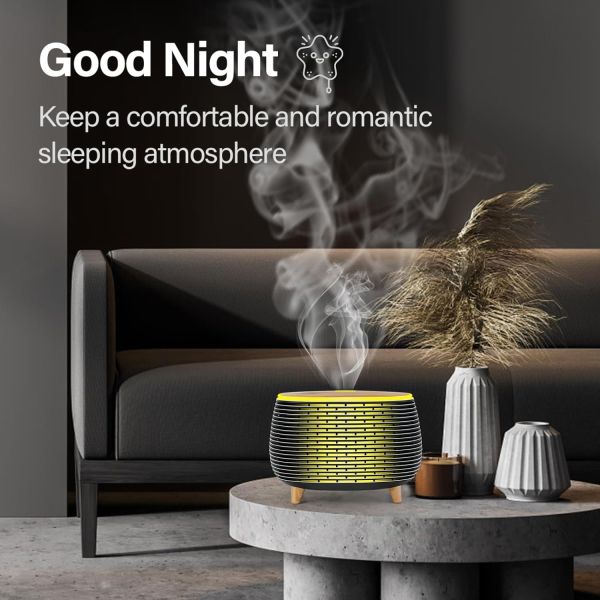 400ml New Arrivals WiFi Smart Tuya APP Remote Control Electric Aroma Home Essential Oil Diffuser with Alexa Voice Control