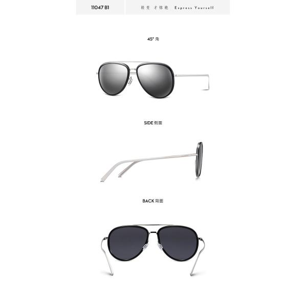 TAC Polarized Aviator Sunglasses , Polarised Glass Sunglasses Black Pink