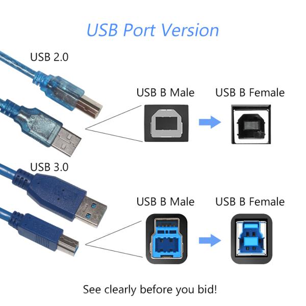 Кабель USB 3.0 A (папа) на B (папа) для быстрой зарядки и передачи данных