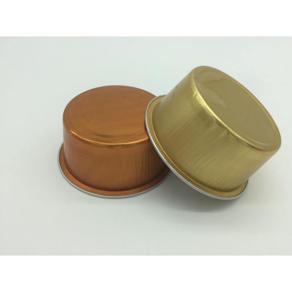 Disposable Aluminum Foil Cups Gold Foil Cupcake Liners Dessert Cup With Lid