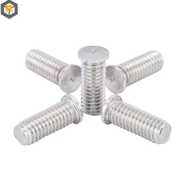 Stainless Steel Three Spot Weld Screw Special Head Screw Machine Part Polished Finish