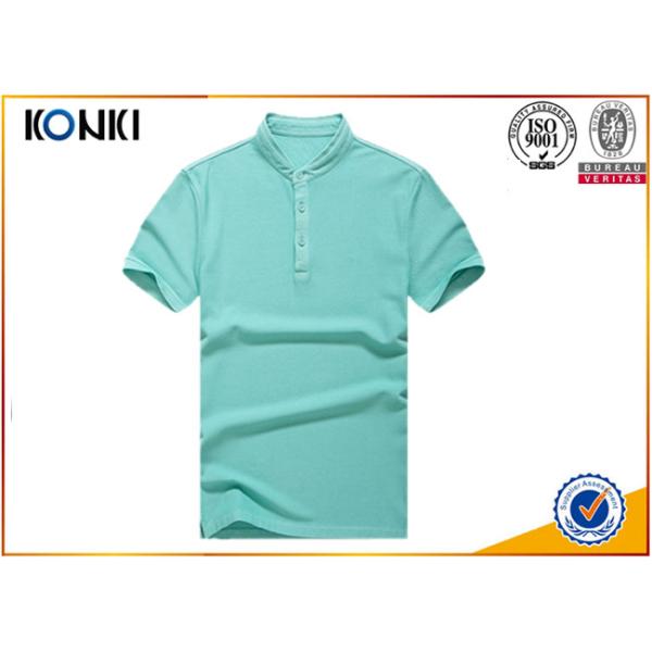 Men'S Navy Color Personalized Polo Shirts Stand Collar Fashion T - Shirt