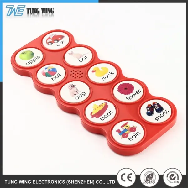 10 Button ABS Plastic Electronic Sound Toy for Kids with CE & ROHS Certification