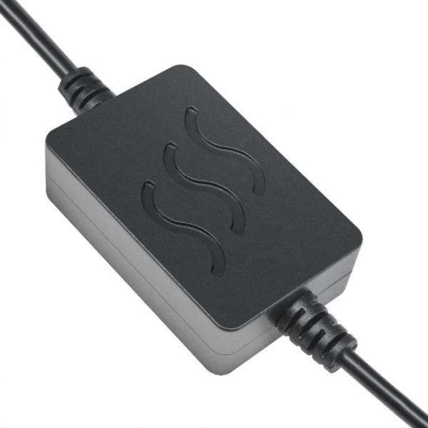 Black Dc 5v To Dc 12v 1a 2.1x5.5mm Usb Converter Cable Length 1m