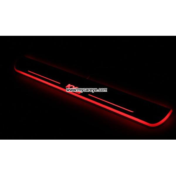 Kia KX3 Car accessory stainless steel scuff plate door sill plate light LED