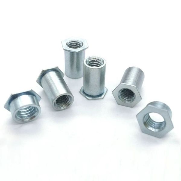 Hexagonal Female Threaded Rivet Standoffs Stainless Steel Galvanized Through Hole