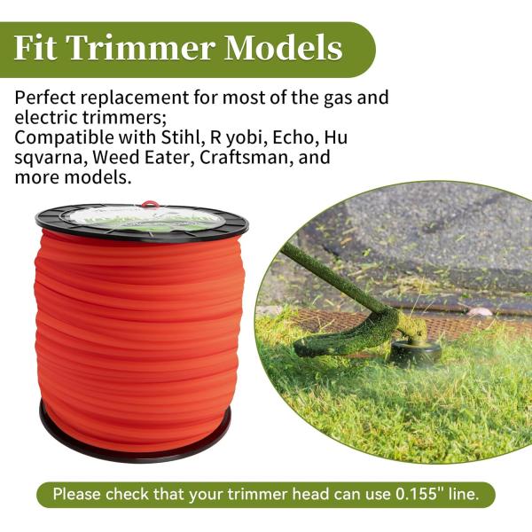 Garden Tools Spare Parts Brush Cutter String Trimmer 1.0mm-5.0mm Grass Trimmer Line
