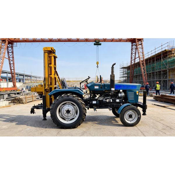 Compact Tractor Water Well Drilling Rig With Strong Power