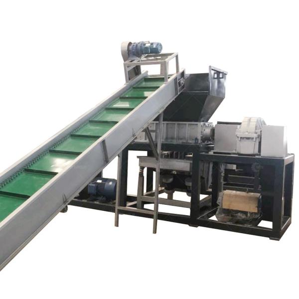 Triturador de folhas de plástico de eixo duplo 2300KG/h Triturador de filmes de bananas Triturador