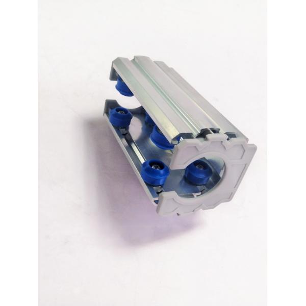 28mm Diameter Aluminium Tube PE Wheel Aluminium Roller Track Parallel Connection AL-44