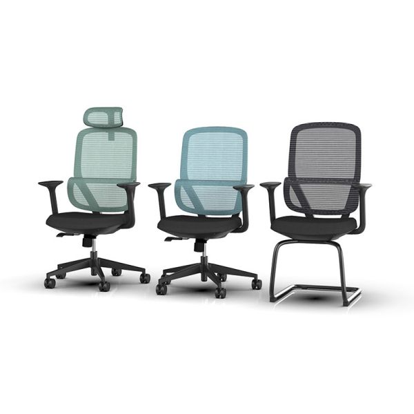 Modern Ergonomics High Ergonomic Mesh Back Office Chair With Adjustable Headrest
